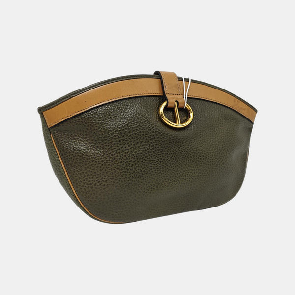 Calfskin Clutch Green
