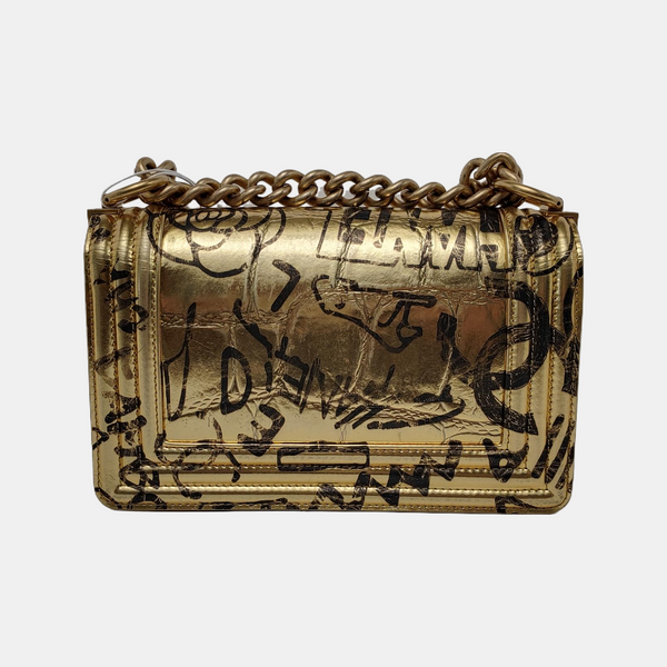BOY CHANEL Small Calfskin Gold