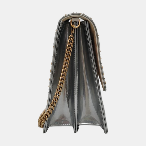 Authenticated pre-owned Diorama Cannage Calfskin Silver - Crossbody Bag at Looply