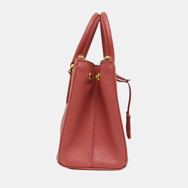 Galleria Small Saffiano Calfskin Red
