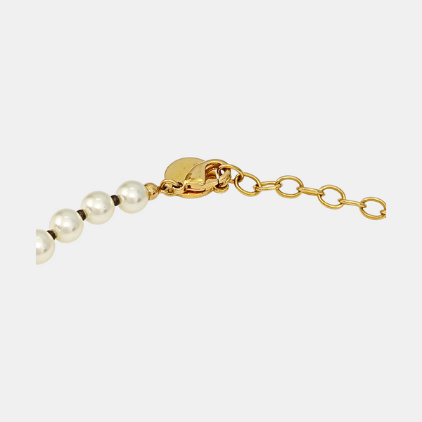 30 Montaigne Metal White Necklace