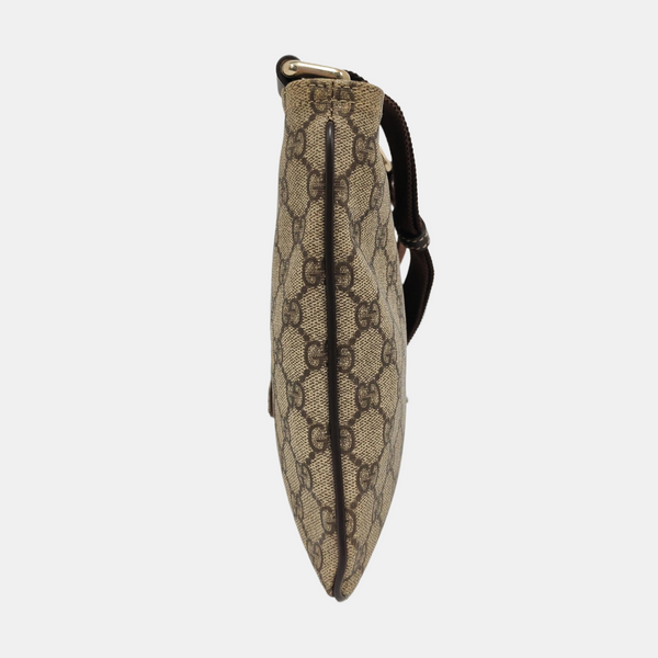 Monogram Coated Canvas Crossbody Bag Beige