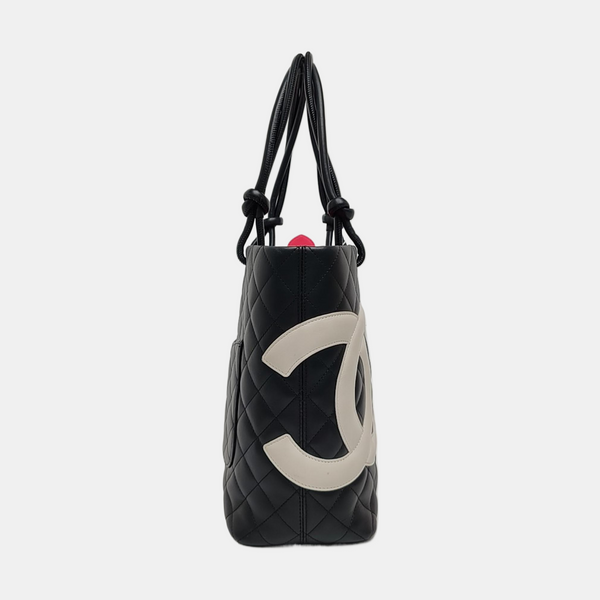 CAMBON Medium Quilted Calfskin Black