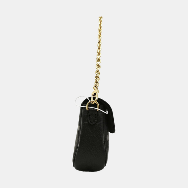 IVY Monogram Calfskin Black