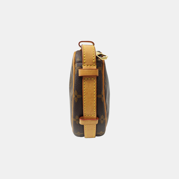 CROISSANT Monogram Coated Canvas Brown