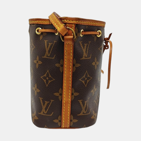 NÉONOÉ Nano Monogram Coated Canvas Brown