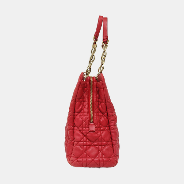 Dior Soft Cannage Lambskin Red