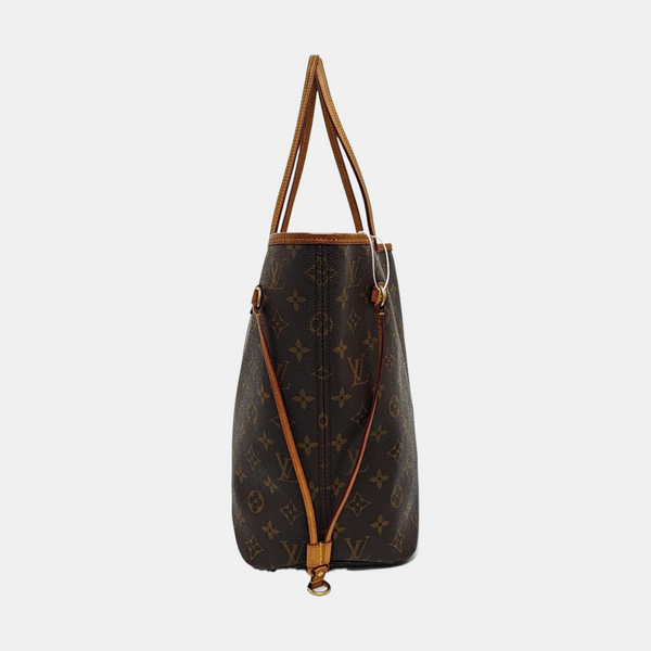 NEVERFULL MM Monogram Coated Canvas Brown