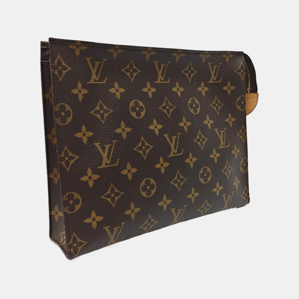 TOILET POCKET 26 Monogram Coated Canvas Brown