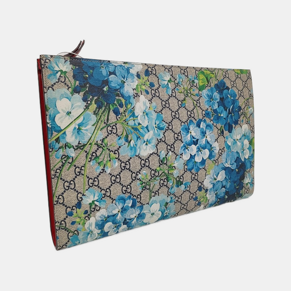GG Blooms Coated Canvas Black
