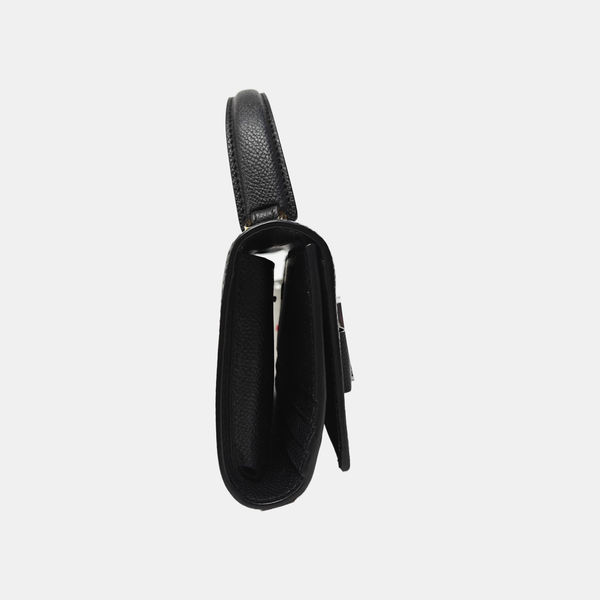 Calfskin Shoulder Bag Black