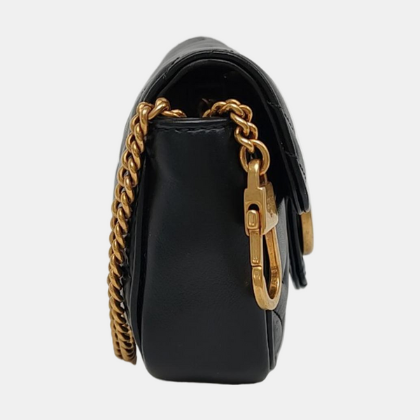 GG Marmont Mini Quilted Calfskin Black