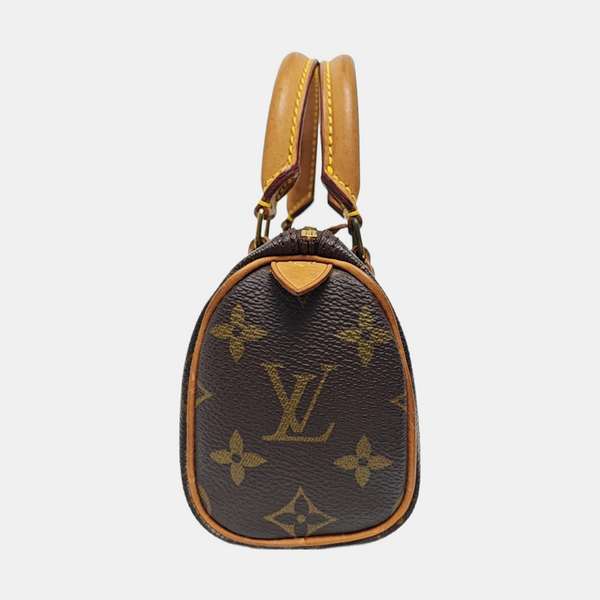 SPEEDY Nano Monogram Coated Canvas Brown