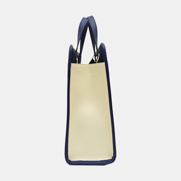 Coated Canvas Tote Bag Beige