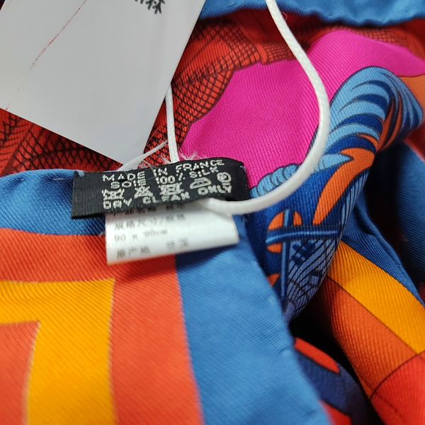 Multicolor Mulberry Silk Silk Scarf