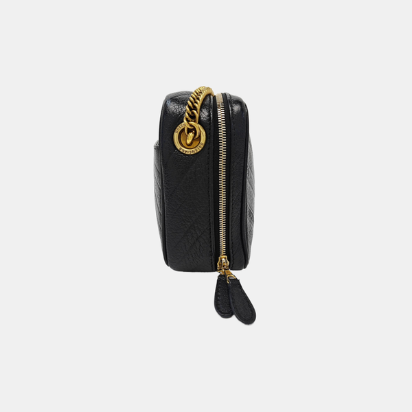 BB Quilted Calfskin Black