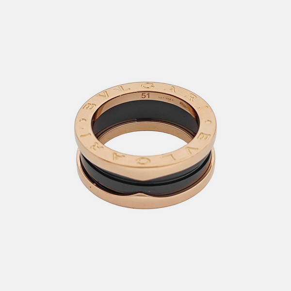 B.ZERO1 18k Rose Gold Ring EU 51