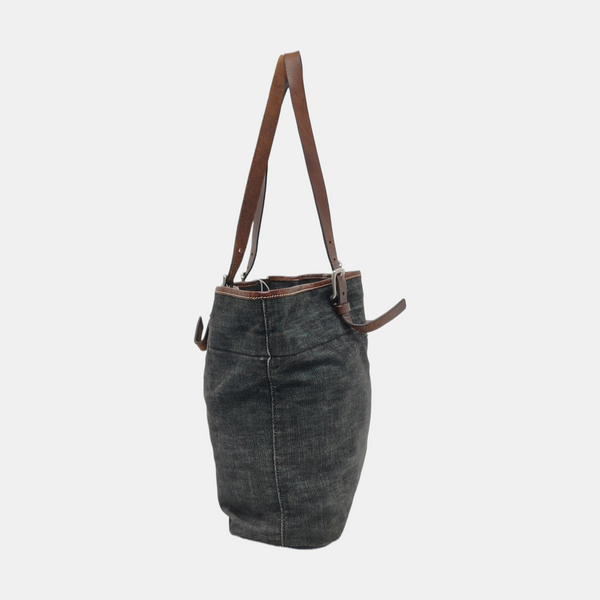 Denim Shoulder Bag Gray