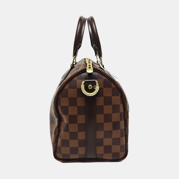 SPEEDY 25 Damier Ebene Coated Canvas Brown