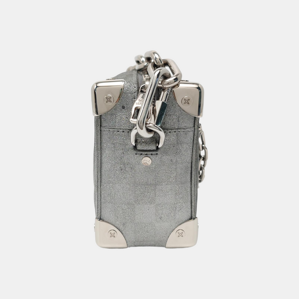 SOFT TRUNK Mini Damier Special Material Silver