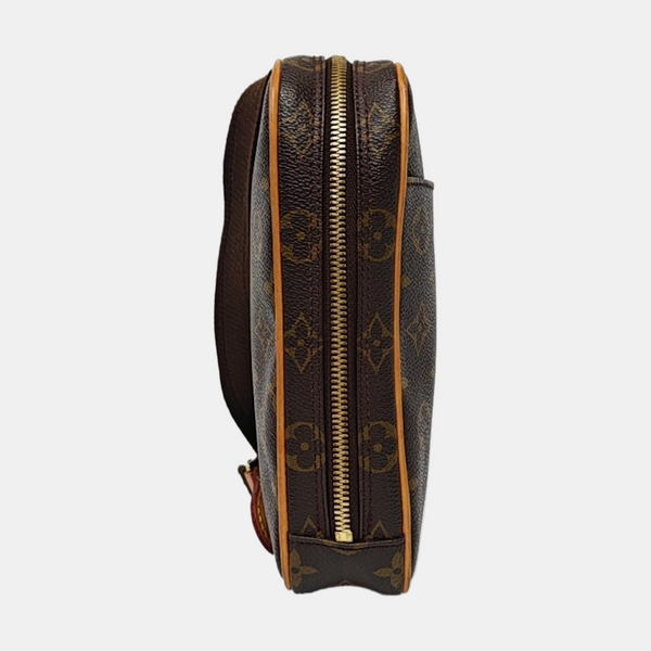GANGE Monogram Coated Canvas Brown