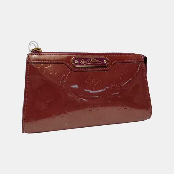 Monogram Patent Leather Clutch Red