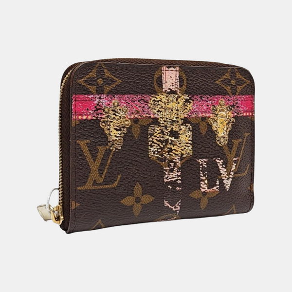 ZIPPY Monogram Coated Canvas Brown Wallet