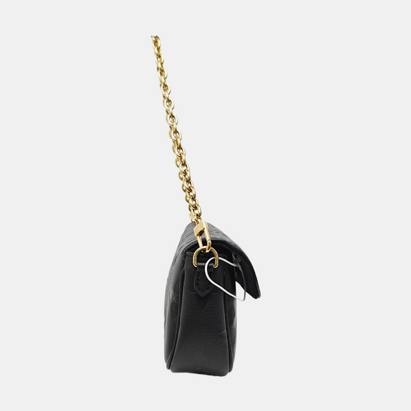 IVY Monogram Calfskin Black