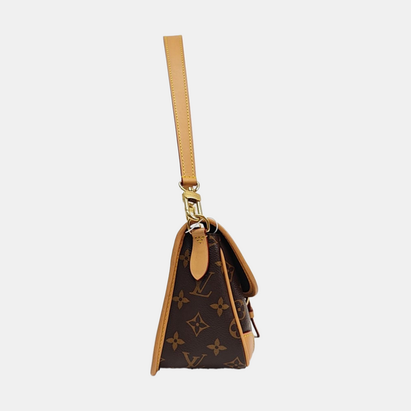 DIANE Monogram Coated Canvas Brown