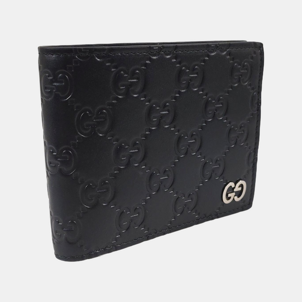 Signature Monogram Calfskin Black Wallet