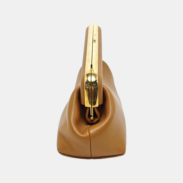 Authenticated pre-owned First Small Lambskin Brown - Clutch at Looply