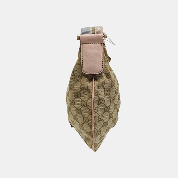 Monogram Coated Canvas Shoulder Bag Beige