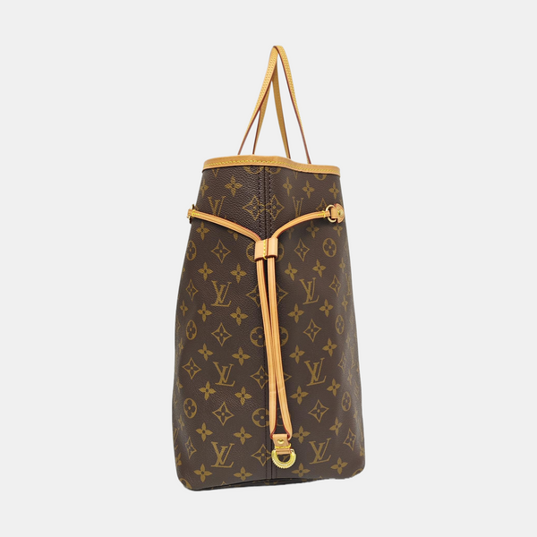 NEVERFULL GM Monogram Coated Canvas Brown