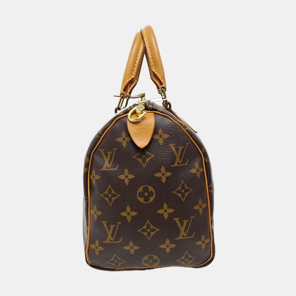 SPEEDY 25 Monogram Coated Canvas Brown