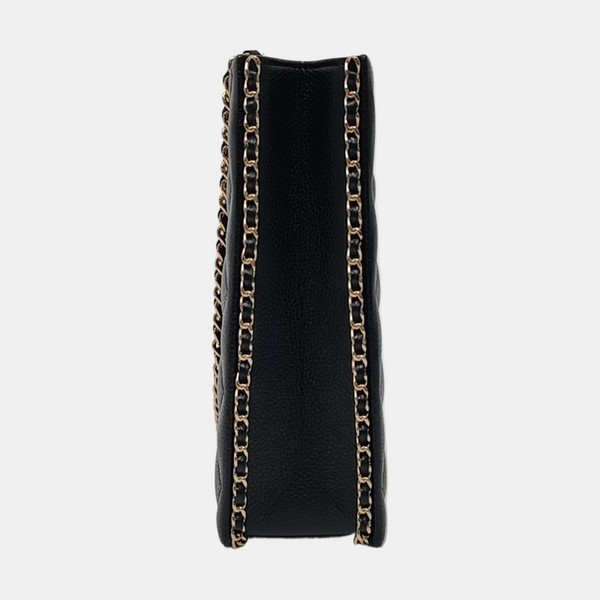 Quilted Grained Calfskin Black