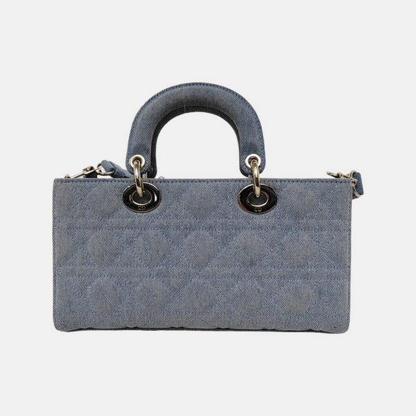 Lady D-Joy Medium Cannage Denim Blue