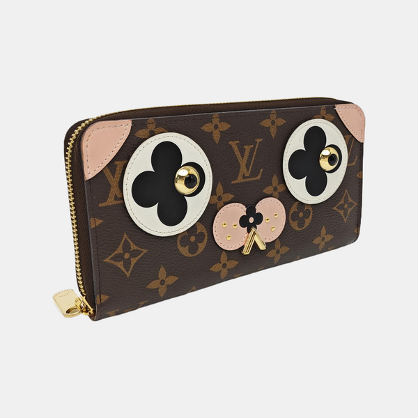 ZIPPY Monogram Coated Canvas Brown Wallet