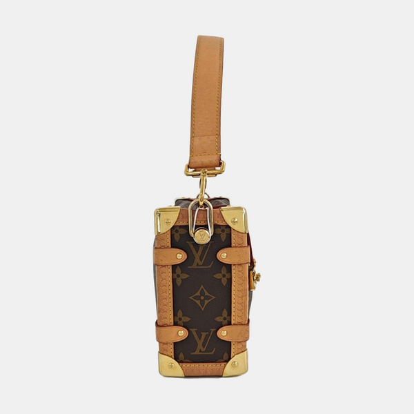 SIDE TRUNK MM Monogram Coated Canvas Brown