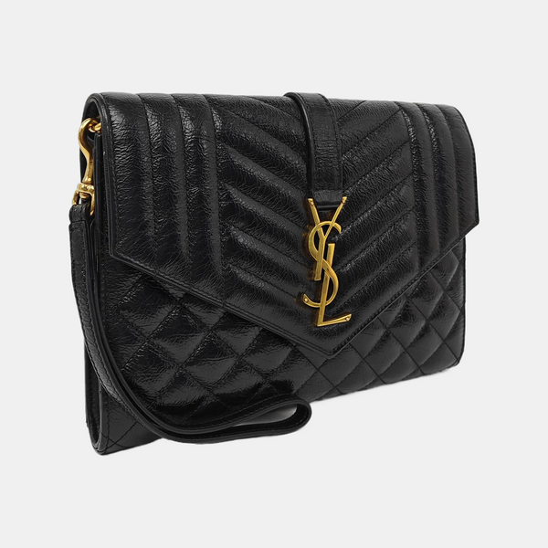 MATELASSE Chevron Calfskin Black