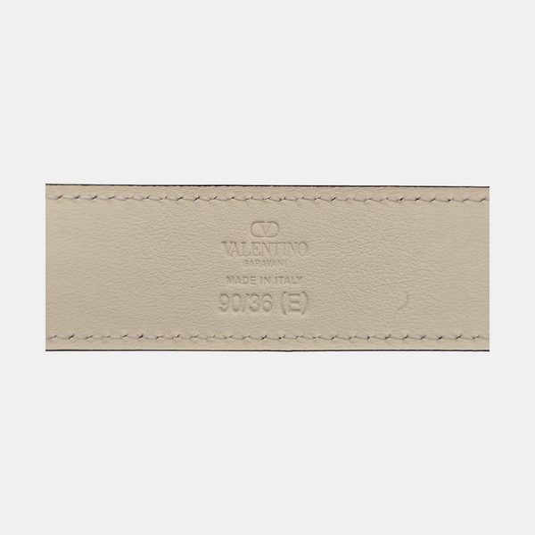 Leather Belt White