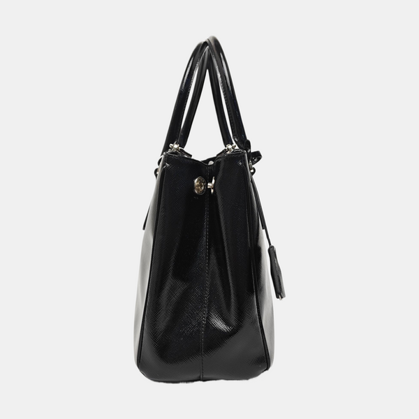 Galleria Medium Saffiano Calfskin Black