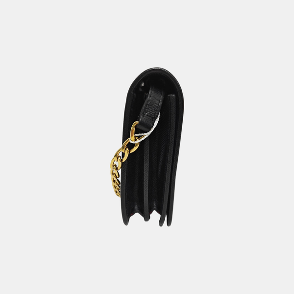 Saffiano Calfskin Shoulder Bag Black