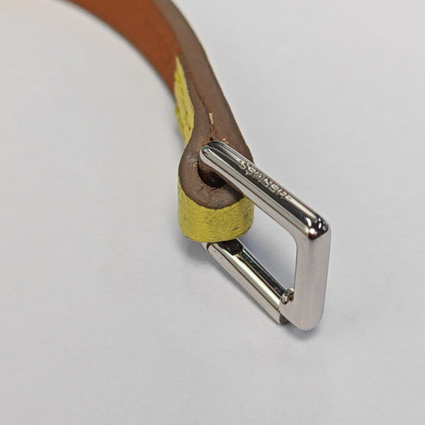Micro Kelly Leather Yellow Bracelet