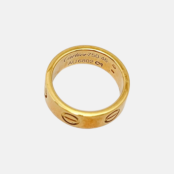 LOVE 18k Gold Ring EU 46