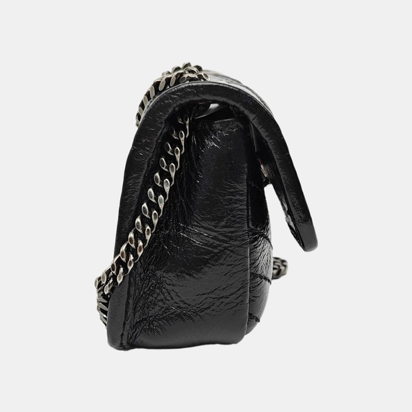 NIKI Chevron Calfskin Black