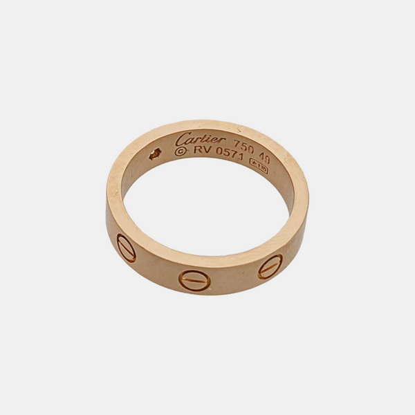 LOVE 18k Rose Gold Ring EU 49