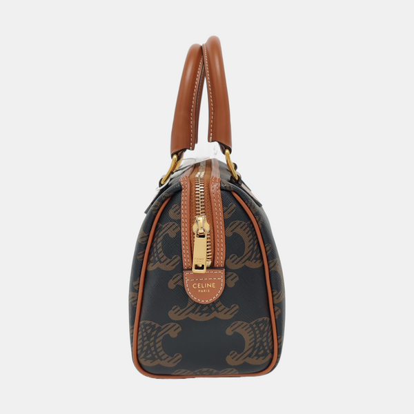 MACADAM Small Coated Canvas Brown