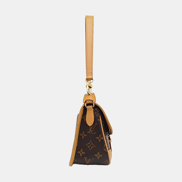 DIANE Monogram Coated Canvas Brown