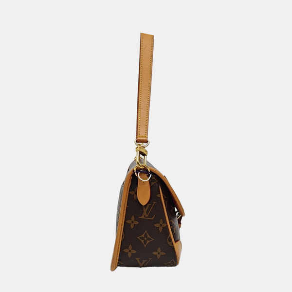 DIANE Monogram Coated Canvas Brown