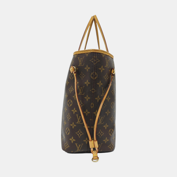 NEVERFULL MM Monogram Coated Canvas Brown